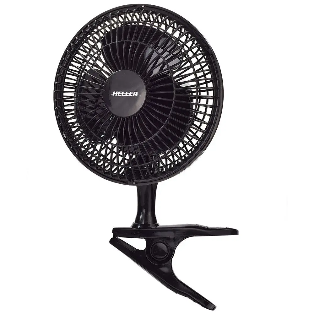 Heller 15Cm Desk/Personal/Clip Fan/Tilt/Air Cooling/Cooler Black 1