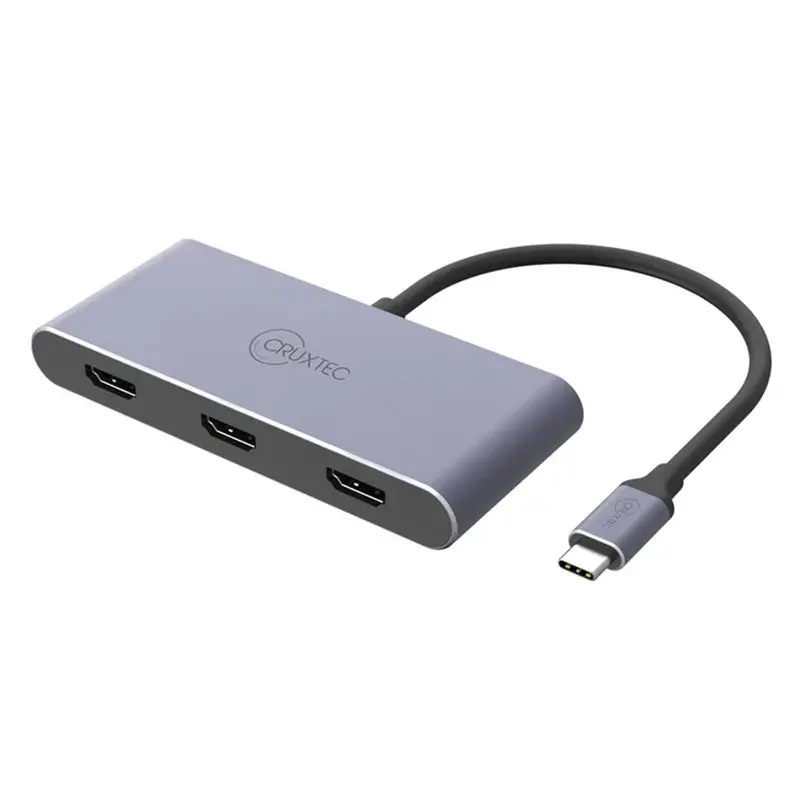 Cruxtec Usb-C To 3 X Hdmi Multi-Monitor 8K Adapter (Ct3h-8K-Sg) 1