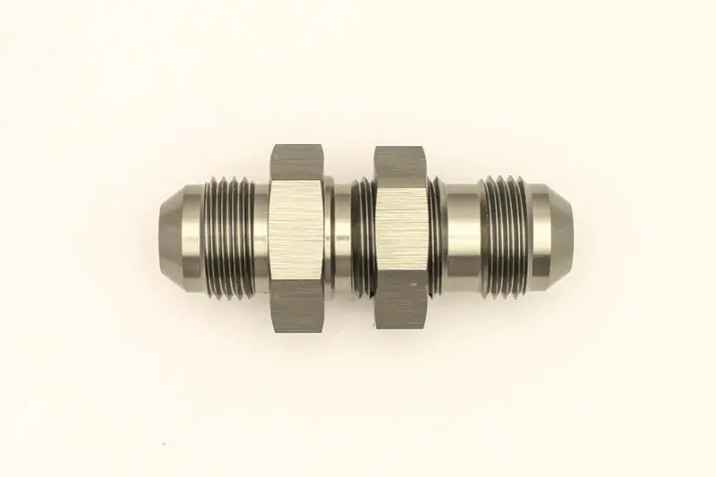Deatschwerks 8An Male Flare To 8An Male Flare Bulkhead Adapter With Mounting Nut 1