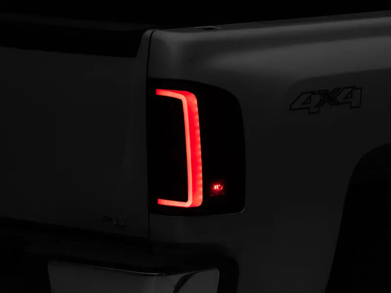 Raxiom G2 Led Tail Lights For 2007–2013 Chevy Silverado 1500 – Black Housing, Clear Lens 2