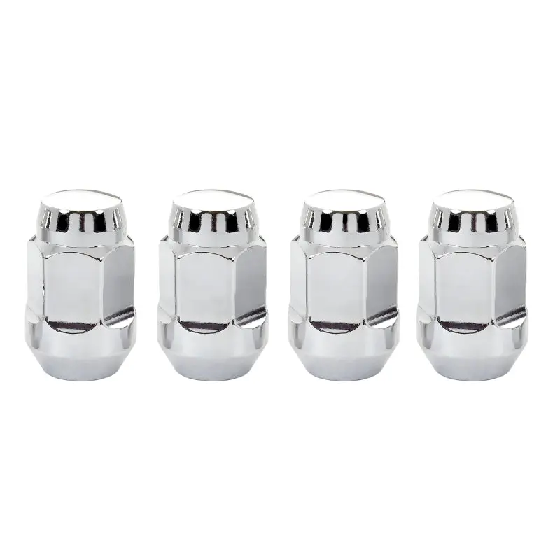 Mcgard Chrome Hex Lug Nuts – Cone Seat Bulge Style, M12X1.5, 3/4" Hex, 1.45" Length (4-Pack) 1