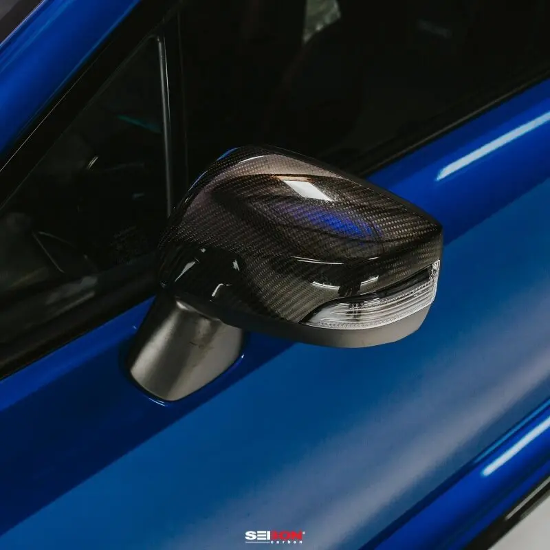 Seibon Carbon Fiber Mirror Caps For 2015–2020 Subaru Wrx & Sti 1