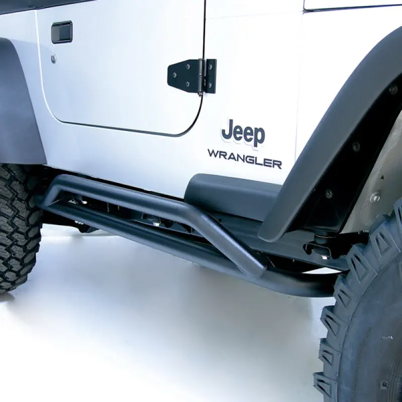 Rugged Ridge Rrc Rocker Guards Black 87-06 Jeep Wrangler 1