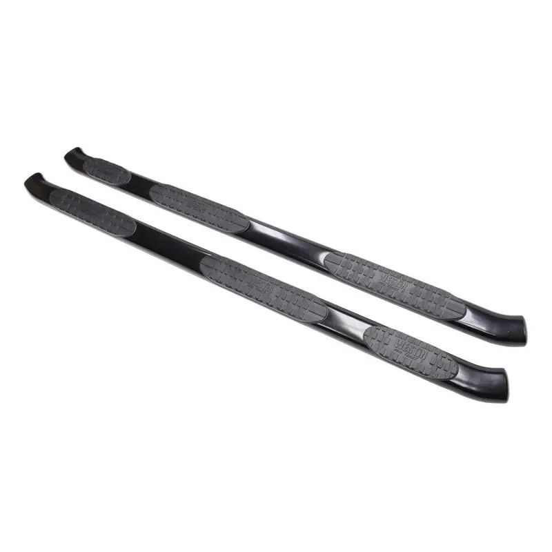 Westin Pro Traxx Oval Nerf Step Bars – Black, 5″ Wide, For 1999–2016 Ford F-250/F-350/F-450/F-550 Crew Cab With 8′ Bed 1