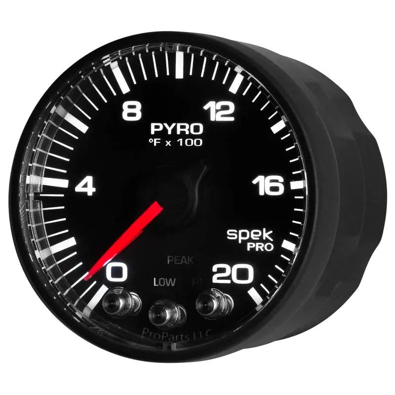 Autometer Spek-Pro Digital Pyrometer Gauge – 52.4Mm (2-1/16") Size, 0–2000°F Range, Stepper Motor Display 1