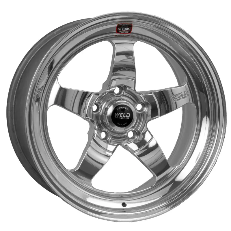 Weld S71 Polished Aluminum Wheel — 18X11 Inches, 5X4.75 Bolt Pattern, 8.2-Inch Backspace, Medium Pad Finish 1