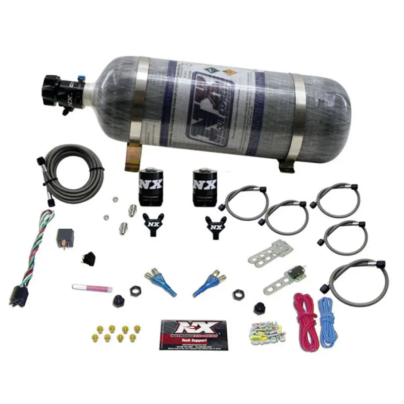Nitrous Express Efi Dual-Nozzle Race Nitrous Kit For Dodge — 100–300 Hp, Includes Composite Bottle 1