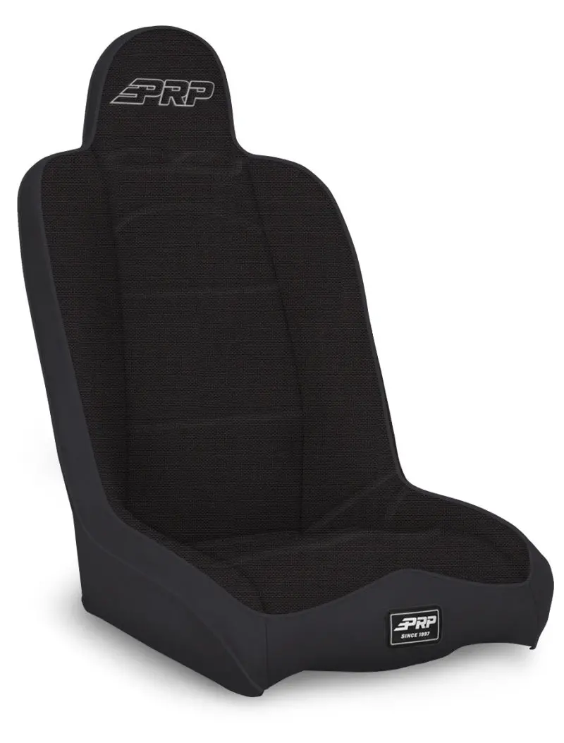 Prp High-Back Daily Driver Suspension Seat – All-Black Finish With Dual Neck Slots 1
