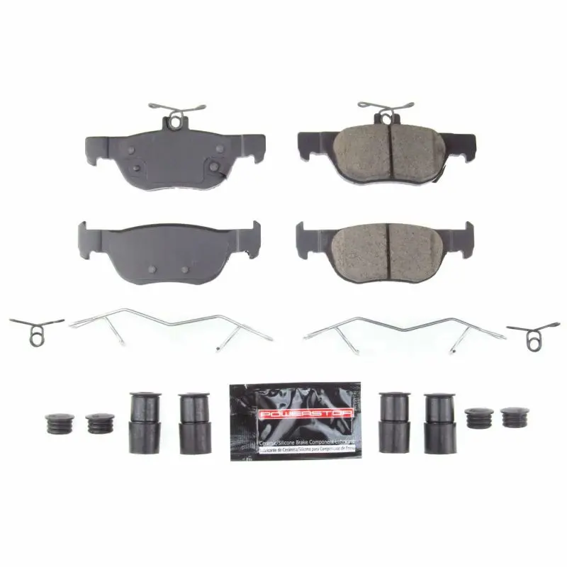 Power Stop Z23 Evolution Sport Brake Pads With Hardware For 2019 Mazda 3 Rear Axle 1