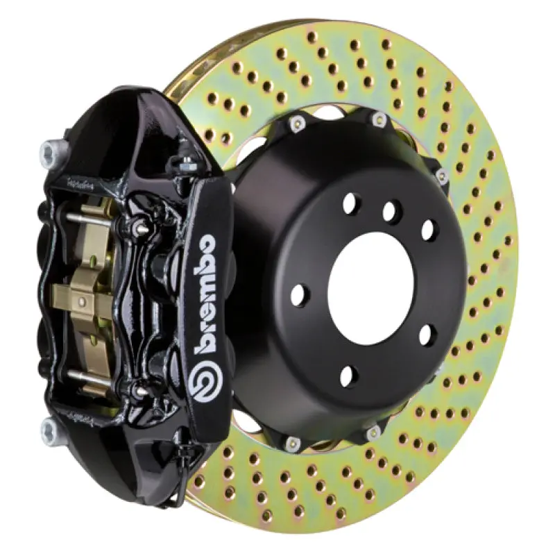 Brembo Gt Rear Big Brake Kit For 2012–2021 Jeep Grand Cherokee Srt8 – 380X28Mm Two-Piece Drilled Rotors, Black Calipers 1
