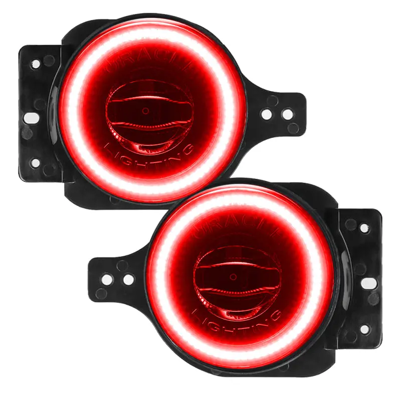 Oracle Jeep Wrangler Jl/Gladiator Jt Sport High Performance W Led Fog Lights - Red 1