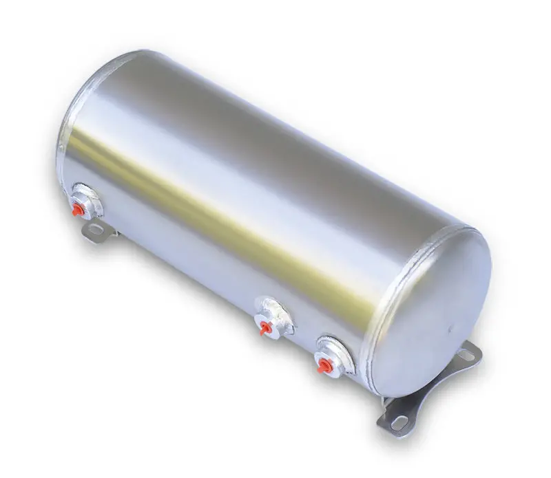 Ridetech 3-Gallon Aluminum Air Tank With Dual 1/4" Ports And One 1/8" Port 1