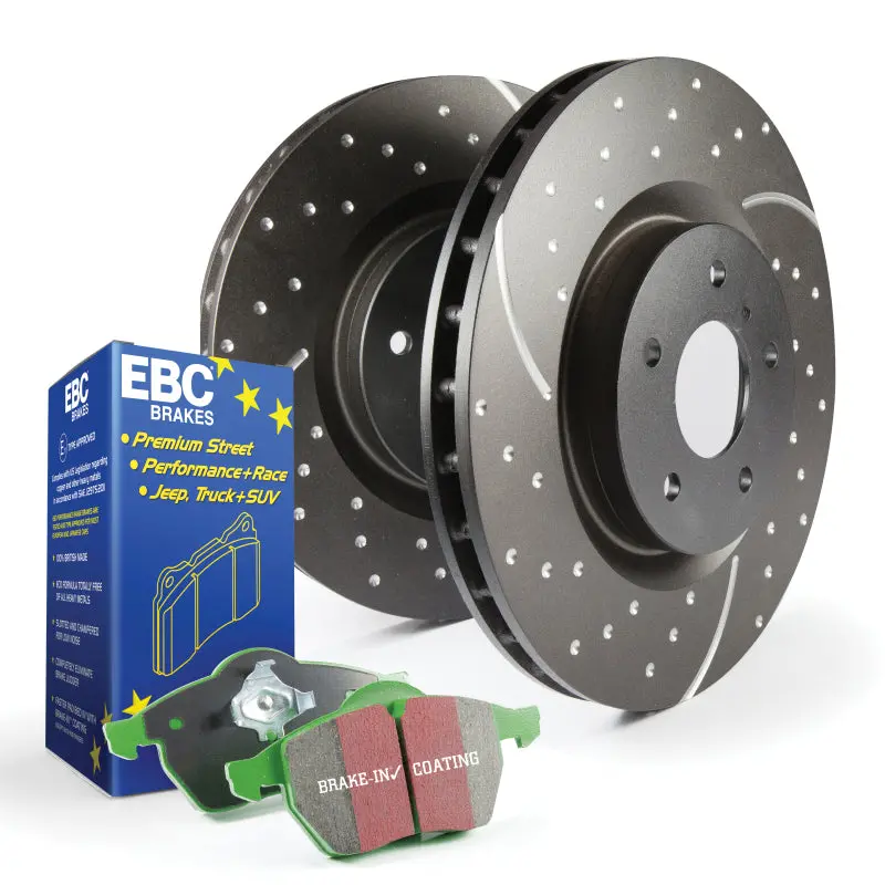 Ebc Greenstuff S10 Brake Kit – Street-Duty Pads + Gd Drilled Rotors 1