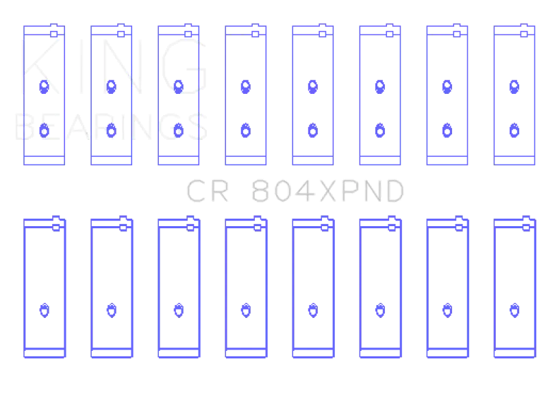 King Performance Rod Bearing Set – Doweled Standard Size For Ford Windsor 260/289/302/5.0L Engines 1