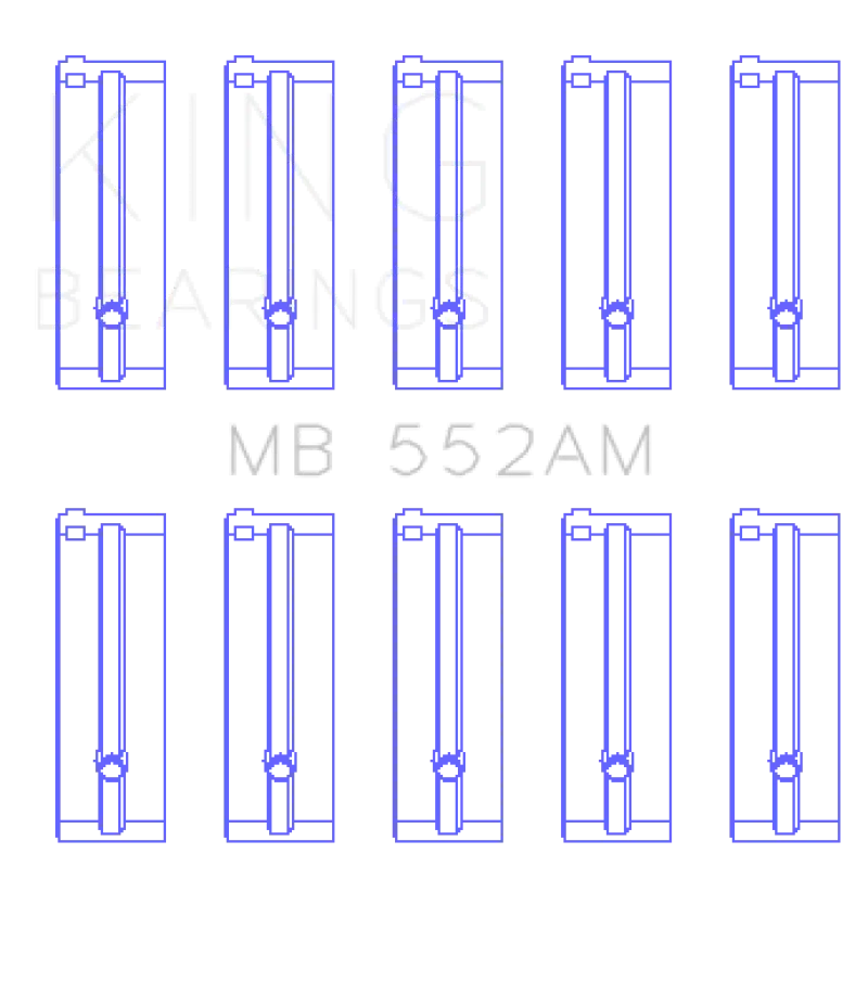 King Toyota 3T/Tg, 12T, And 4Tg Engine Main Bearing Kit 1