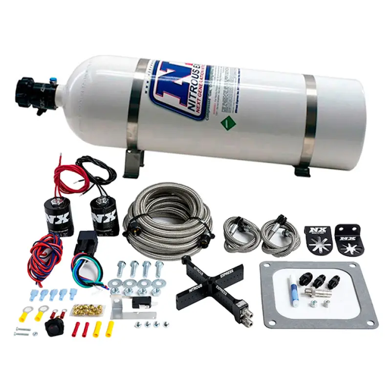 Nitrous Express Covert Crossbar Plate Kit — Stage 6, 50–300 Hp, Compatible With 15-Lb Bottle 1