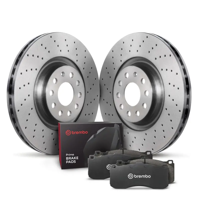 Brembo Oe 10-13 Volkswagen Golf/12-13 Golf R/10-14 Gti Front Disc Brake Kit 1