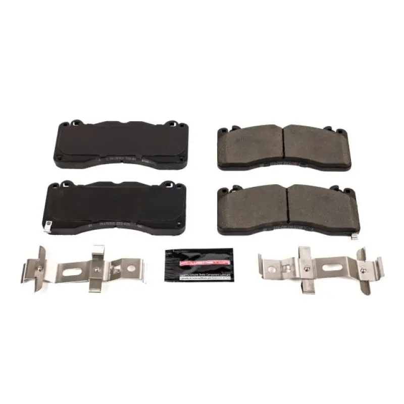 Power Stop Z23 Evolution Sport Brake Pads With Hardware – Front Axle For 2015–2019 Ford Mustang 1
