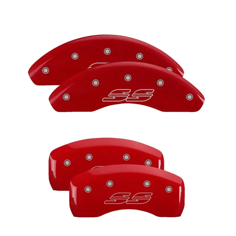 Mgp Engraved 4-Piston Caliper Covers For Chevrolet Camaro Gen 5 – Front & Rear, Yellow-On-Black Finish 1
