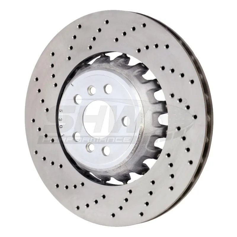 Shw Cross-Drilled Lightweight Brake Rotor For 2020 Bmw X5 M (4.4L) – Left Rear, Part #34208074285 1