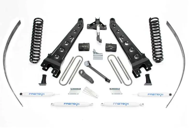 Fabtech 8" Radius Arm Lift System For 2008–2016 Ford F-250 4Wd – Includes Coils, Performance Shocks & Factory Overload Compatibility 1