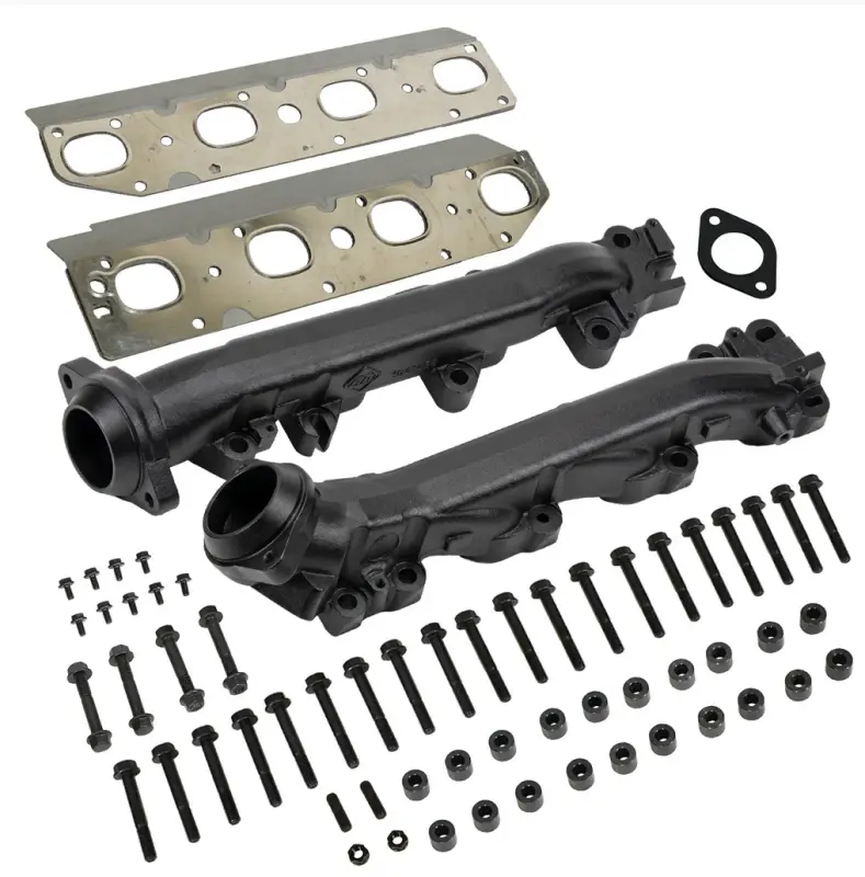 Bd Diesel Exhaust Manifold Kit — High-Flow Cast Iron, Fits 2014–2024 Ram 2500–5500 With 6.4L Hemi 1