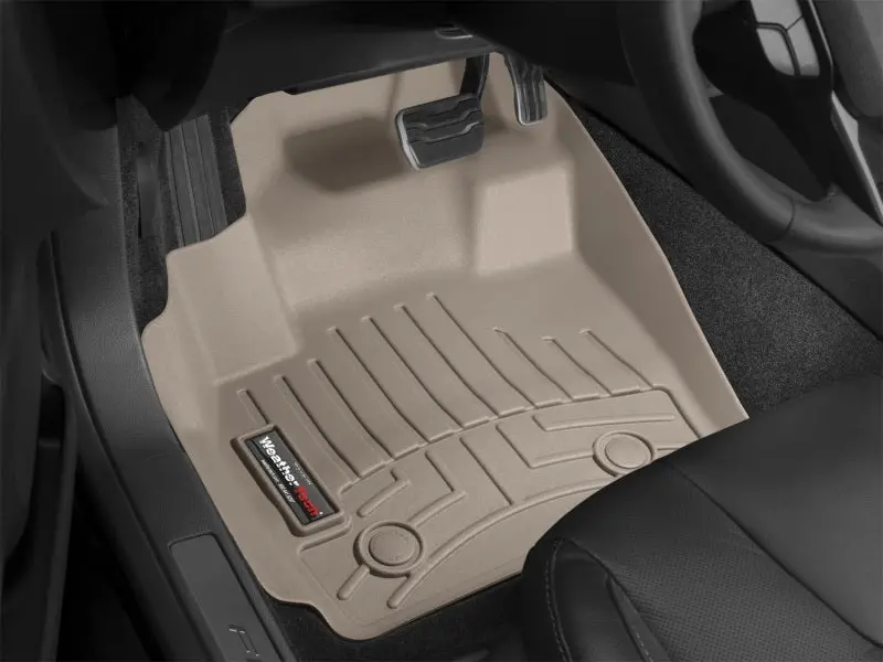 Weathertech Front Floor Liners For 2011–2020 Jaguar Xj Series — Tan Interior Match 1