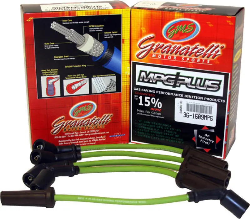 Granatelli Mpg Plus Ignition Wire Set For 1980 Mazda Glc (1.5L Inline-4) 1