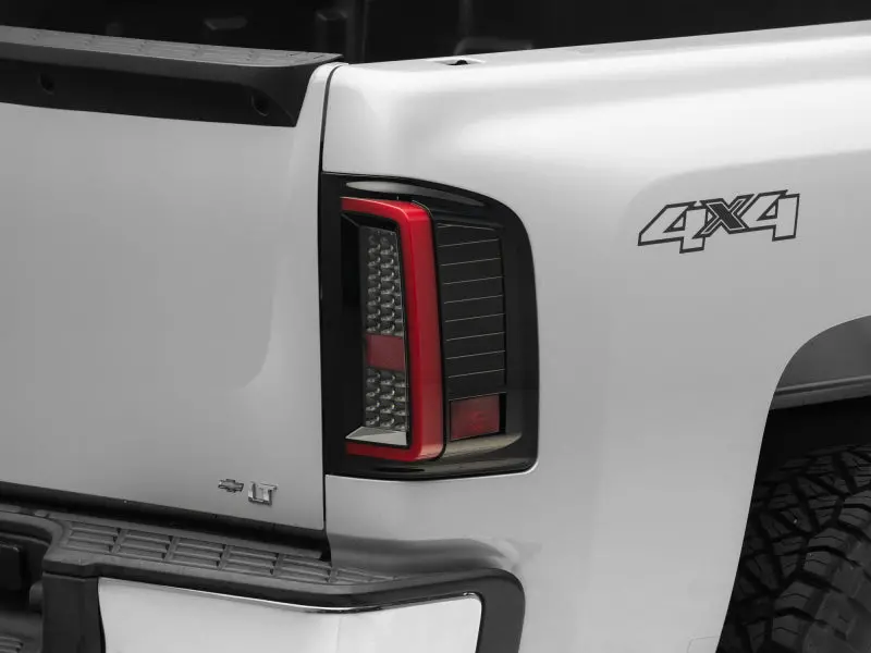 Raxiom G2 Led Tail Lights For 2007–2013 Chevy Silverado 1500 – Black Housing, Clear Lens 1