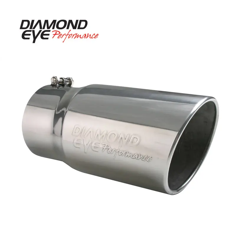 Diamond Eye Exhaust Tip — 4–5-Inch Inlet, 12-Inch Length, Bolt-On Rolled Angle Design With 15° Cut 1