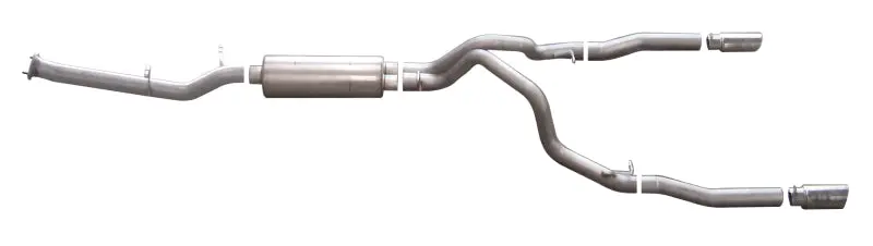 Gibson Stainless Steel Cat-Back Dual Exhaust System For 2007–2010 Chevrolet Silverado 2500 Hd Lt 6.0L 1