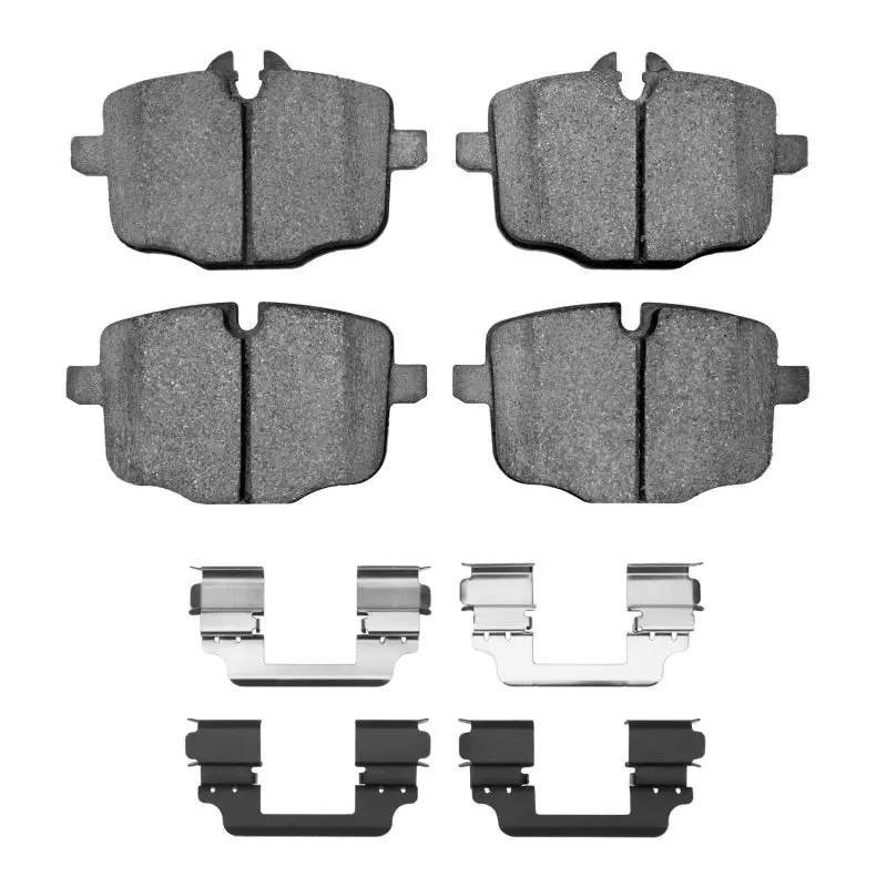 R1 Semi-Metallic Rear Brake Pads & Hardware Kit For 2011–2019 Bmw 640I Coupe 1