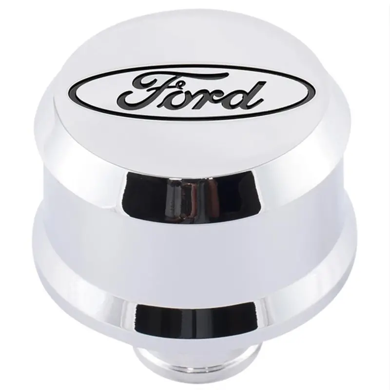 Ford Racing Slant-Edge Chrome Crankcase Breather Cap 1