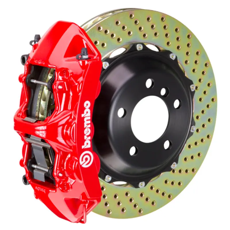 Brembo Gt Big Brake Kit – Front 6-Piston Calipers With 380X32Mm Drilled 2-Piece Rotors For Lexus Ls460/Ls460L/Ls600H L (2007–2017) 1