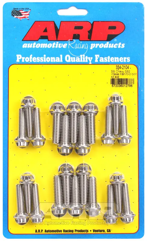 Arp Sb Chevy Sb2 Intake Manifold Bolt Kit - Standard 1