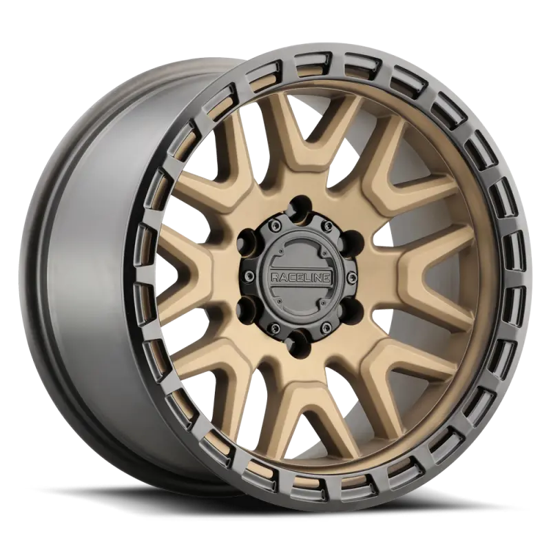 Raceline Krank Bronze Alloy Wheel — 17×9″, 6×135 Bolt Pattern, -12Mm Offset, 87.1Mm Center Bore 1