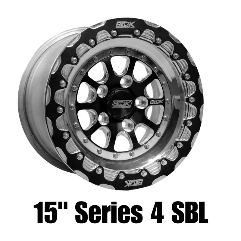 Belak 15X11-Inch Alloy Wheel – 7" Backspace, 5X4.75" Bolt Pattern, High-Pad Finish, Series 4 Non-Beadlock Design 1