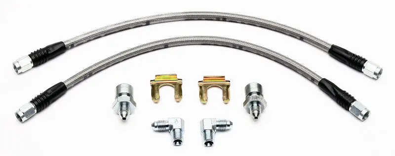 Wilwood Flexline Brake Hose Kit – 18-Inch Length, Domestic Metric Fittings 1