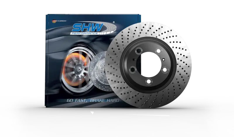 Shw Drilled Brake Rotor For 2015–2019 Porsche 911 Carrera 4 Gts (Non-Ceramic) – Left Rear 1